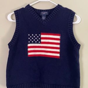 American Flag Knit Sweater Tank